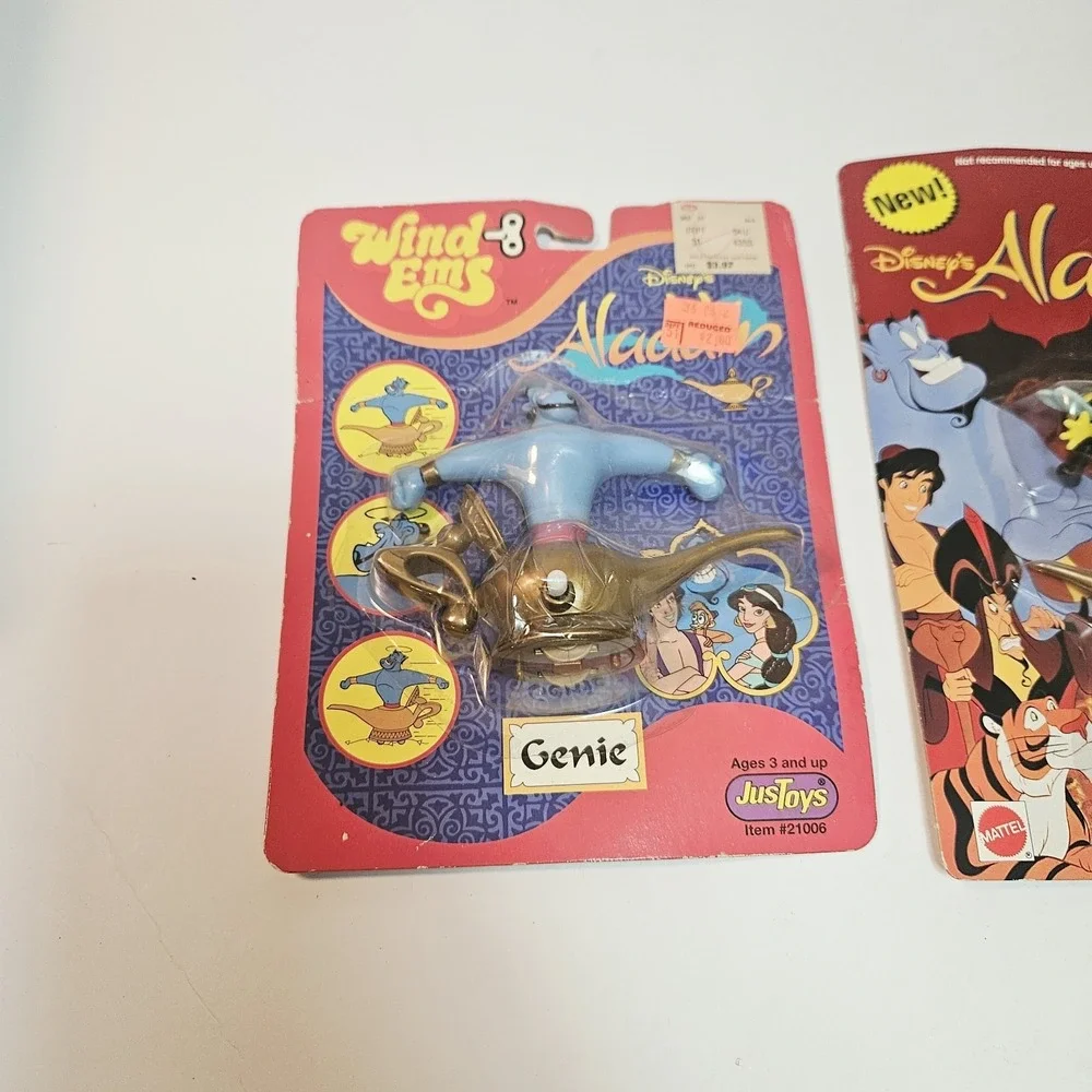 NEW VINTAGE DISNEY'S Aladdin Lot Figures Jasmine Magic Carpet, Prince Ali, Genie